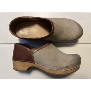 Dansko Brenna Slip-On Clog Taupe Tan Brown Women’s US 7.5-8M EU38
